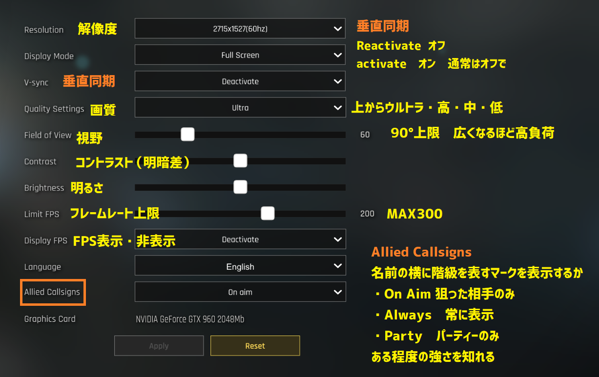 Steam版ironsight アイアンサイト の設定方法 日本語訳まとめ Steamおすすめサマリー